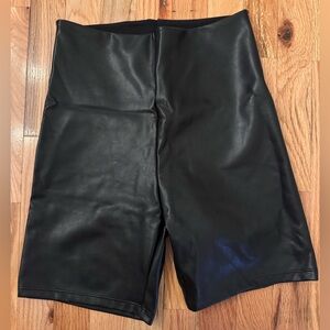 Abercrombie Vegan Leather Bike Short